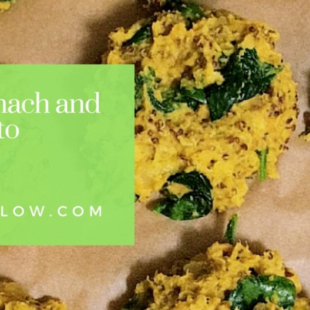 Spiced spinach and sweet potato burgers