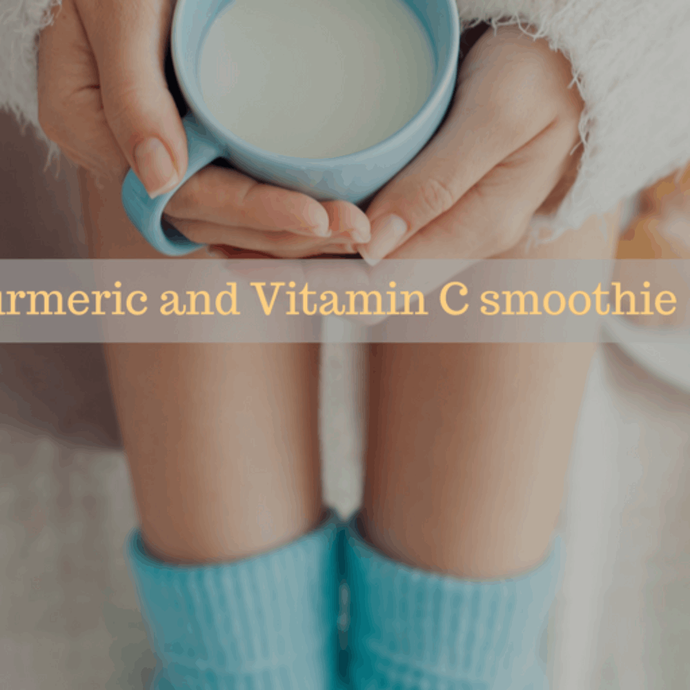 Turmeric and vitamin C smoothie to fight off the flu
