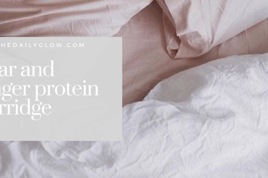 Pear and ginger protein porridge – breakfast in bed
