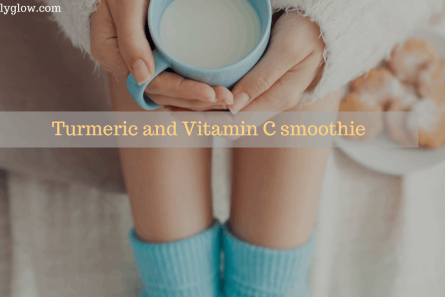 Turmeric and vitamin C smoothie to fight off the flu